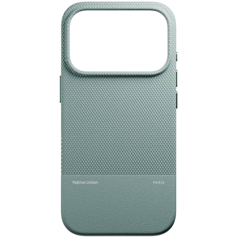 Чехол-накладка Native Union CLASSIC для iPhone 17 Pro, экокожа, зеленый