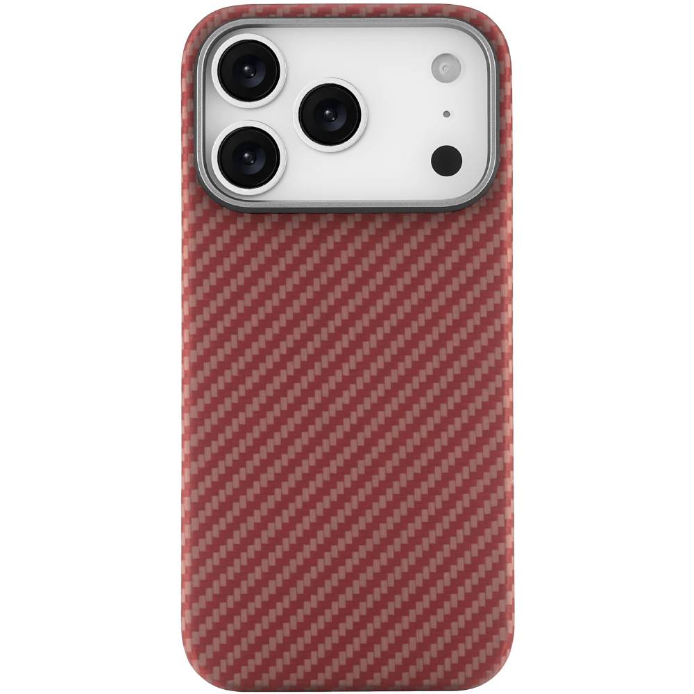 Чехол-накладка uBear Supreme для iPhone 17 Pro, кевлар, оранжевый