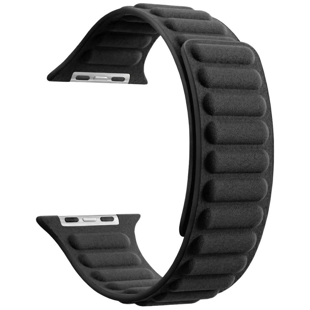 Ремешок Caweon Aurora для Apple Watch 40mm/41mm/42mm, текстиль, черный