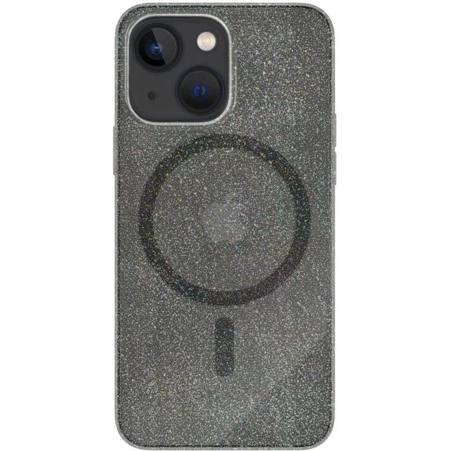 

Чехол-накладка VLP MagSafe Starlight для iPhone 14, поликарбонат, черный