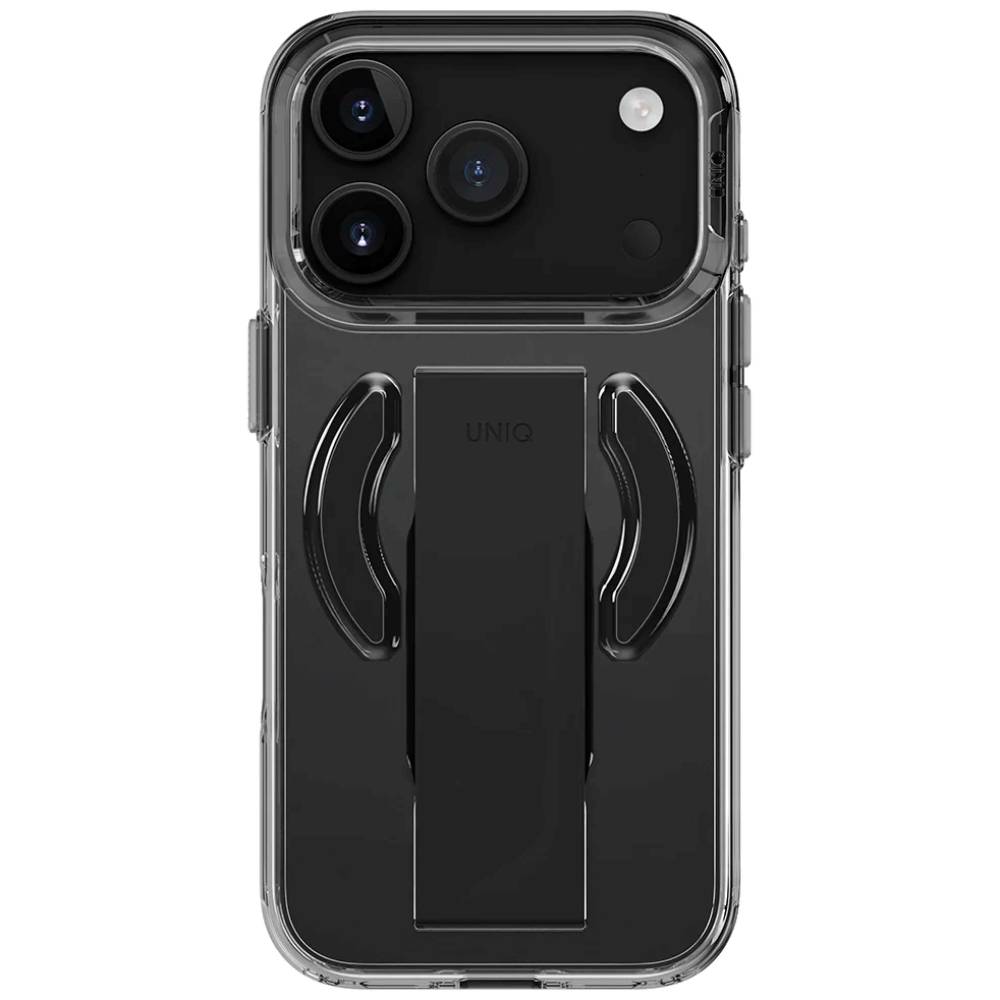 Чехол-накладка Uniq Heldro Air для iPhone 17 Pro, полиуретан, черный