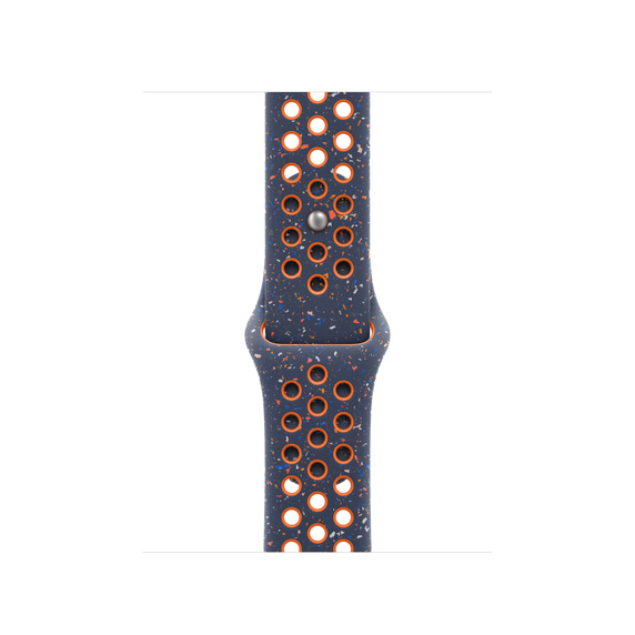 Ремешок Apple Nike Sport Band для Apple Watch 41mm, Фторэластомер, синий/оранжевый