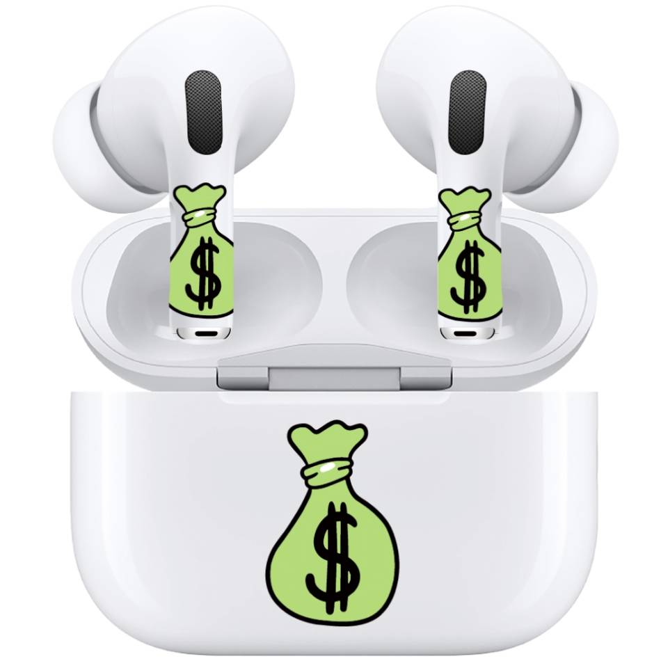 Наклейки VLP Easy Art Money Bag, для AirPods Pro/Pro 2
