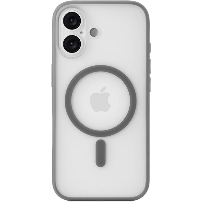 Чехол-накладка uBear Cloud Mag для iPhone 17, полиуретан, серый