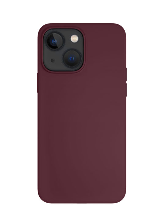 

Чехол-накладка VLP Silicone case MagSafe для iPhone 14 Plus, силикон, марсала