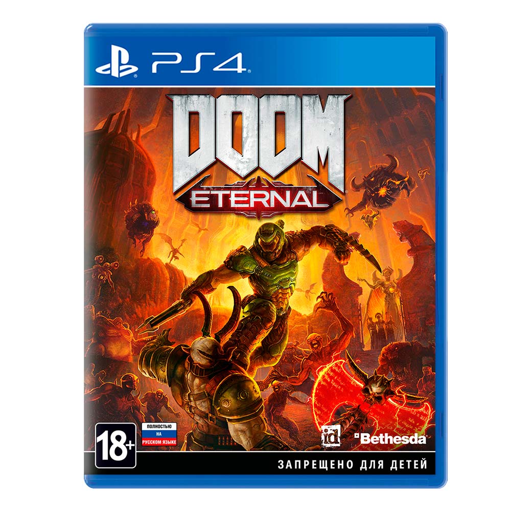 Игра для PS4 DOOM Eternal (Русский язык), Шутер от первого лица, Стандартное издание, Blu-ray 1CSC20004126 - фото 1
