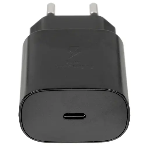 

Зарядное устройство сетевое Samsung EP-TA800X, кабель USB Type-C, Power Delivery, 25Вт, черный