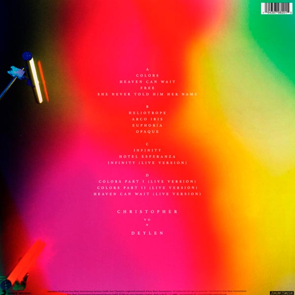 Виниловый альбом Christopher von Deylen - Colors (2020), Electronic 19439798201 - фото 2