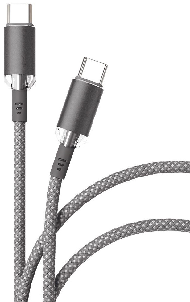 Кабель VLP Diamond Cable USB-C / USB-C, 3A 1,2м, черный