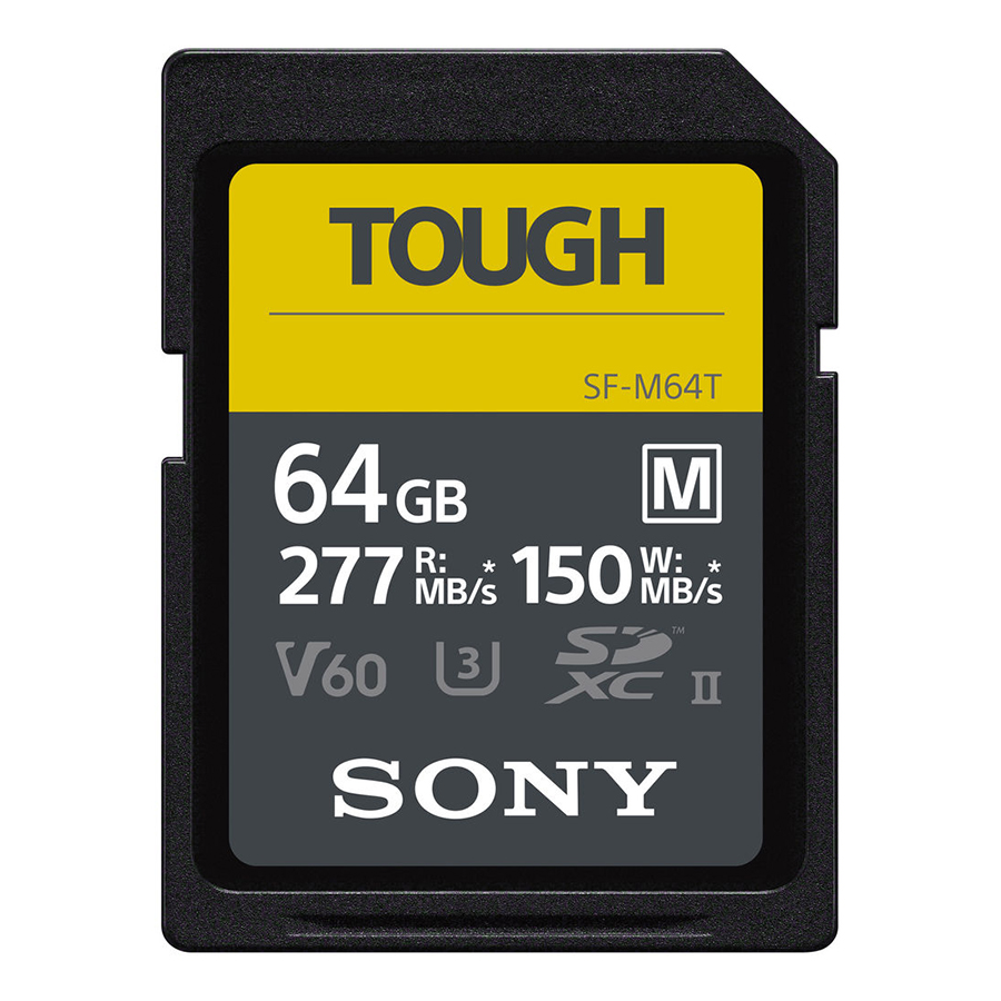 

Карта памяти SDXC Sony серии SF-M TOUGH, 64GB