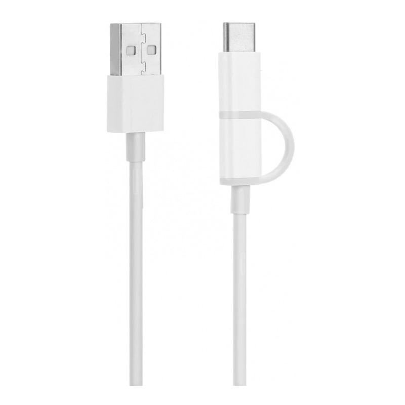 Кабель Xiaomi Mi 2-in-1 USB Cable Micro-USB to Type C белый SJV4083TY - фото 2