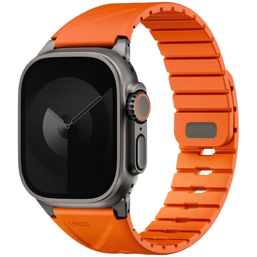 Ремешок Uniq FLUO для Apple Watch 40mm/41mm/42mm/44mm/45mm/46mm/49mm, силикон, оранжевый