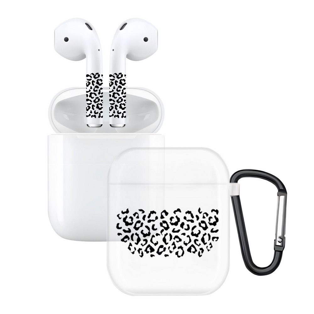 Чехол и наклейки Asynora Leopard, для AirPods 2