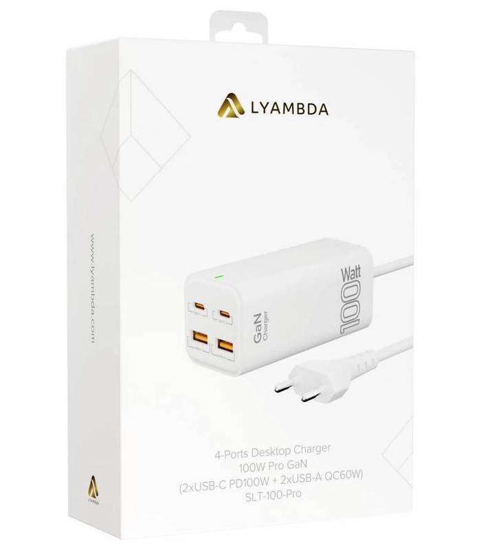 Зарядное устройство сетевое Lyambda SLT-100 Pro, 100Вт, белый - фото 6