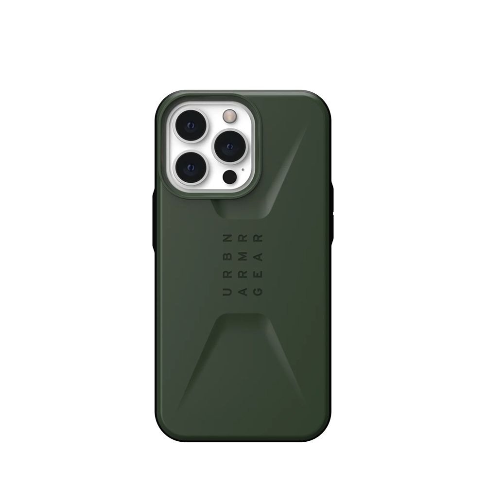 

Чехол-накладка UAG Civilian для iPhone 13 Pro, поликарбонат, оливковый