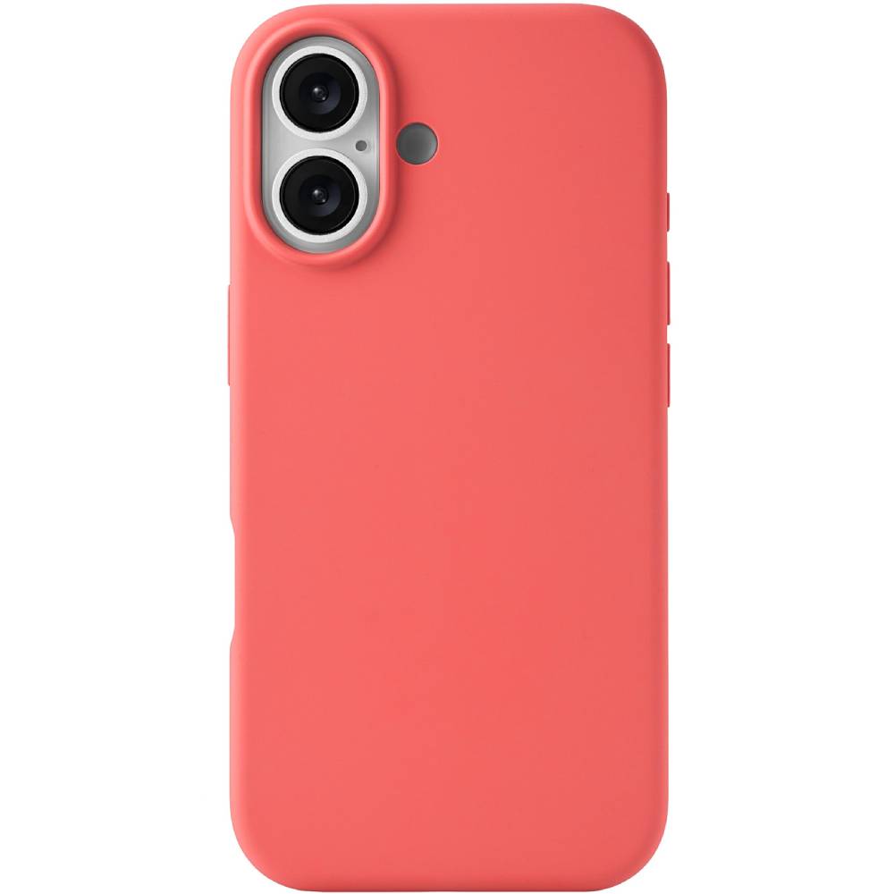 Чехол-накладка uBear Touch Mag для iPhone 17, силикон, коралловый