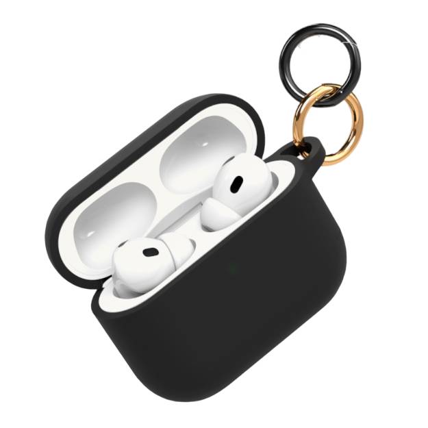 Чехол VLP Charm Case черный, для AirPods Pro 3
