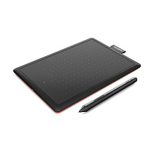 Графический планшет Wacom One 2 Small, Формат А6, Черный с красным - 1