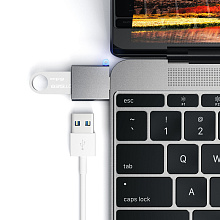 Адаптер Satechi Type-C USB 3.0 USB / USB-C, серый космос - 3