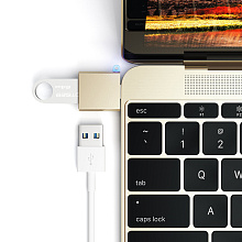 Адаптер Satechi Type-C USB 3.0 USB / USB-C, золотой - 3