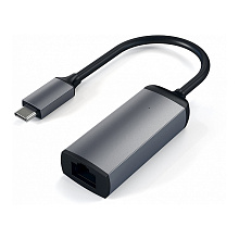 Адаптер Satechi Type-C to Gigabit Ethernet USB-C / Ethernet, серый космос - 0