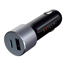 Зарядное устройство автомобильное Satechi 72W Type-C PD Car Charger, 72Вт, серый космос - 1