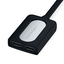 Адаптер мультипортовый Satechi Type-C Dual HDMI Adapter 3 в 1, серебристый - 2