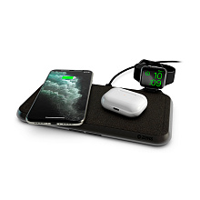 Зарядное устройство беспроводное Zens Liberty Fabric, 30Вт, черный - 1