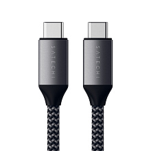 Кабель Satechi USB-C / USB-C, A, 100Вт  2м, черный - 3