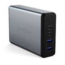 Адаптер сетевой Satechi Pro USB-C PD Desktop Charger,108Вт, серый космос - 0