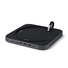 Док-станция Satechi Aluminum Stand Hub для Mac Mini, серый - 3