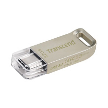 Флеш-накопитель Transcend JetFlash 850, 32GB, серебристый - 0