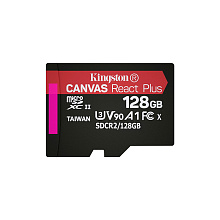 Карта памяти microSDXC Kingston Canvas React Plus, 128GB - 3