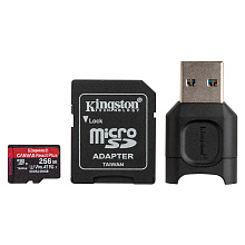 Карта памяти microSDXC Kingston Canvas React Plus, 256GB - 0