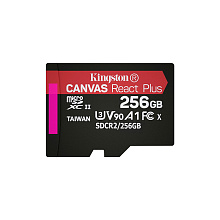 Карта памяти microSDXC Kingston Canvas React Plus, 256GB - 3