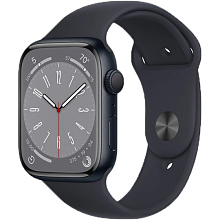 Apple Watch Series 8 GPS 41mm (корпус - темная ночь, спортивный ремешок цвета тёмная ночь, IP6X) - 0