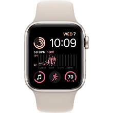 Apple Watch SE 2 GPS 44mm (корпус - сияющая звезда, спортивный ремешок цвета сияющая звезда) - 1