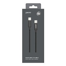 Кабель PERO Lightning / USB-C, 1м, черный - 3