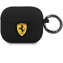 Чехол Ferrari силикон, черный, для AirPods 3 - 0