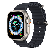 Удлинитель ремешка Apple Ocean Band Extension для Apple Watch 49mm, Фторэластомер, темная ночь - 1