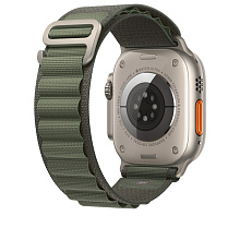 Ремешок Apple Alpine Loop для Apple Watch 49mm, Полиэстер, зеленый - 3