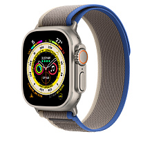 Ремешок Apple Trail Loop для Apple Watch 49mm, Нейлон, синий/черный - 1