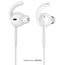 Силиконовые амбушюры Deppa Hooks для AirPods, 2 пары, цвет белый - 1