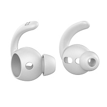 Силиконовые амбушюры Deppa Hooks для AirPods, 2 пары, цвет белый - 2