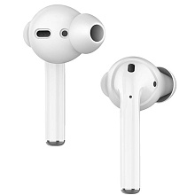 Силиконовые амбушюры Deppa Buds для AirPods, 2 пары, цвет белый - 0