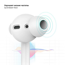 Силиконовые амбушюры Deppa Buds для AirPods, 2 пары, цвет белый - 3