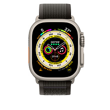 Ремешок Apple Trail Loop для Apple Watch 49mm, Нейлон, черный/серый - 1
