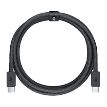 Кабель VLP Nylon Cable USB-C / USB-C, 3A, Вт  2м, черный - 0