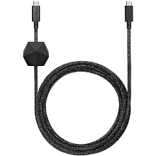 Кабель Native Union Desk cable USB-C / USB-C 2,4м, серый - 0