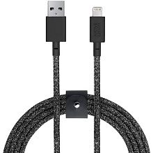 Кабель Native Union Belt Cable XL Cosmos Black USB / Lightning 3м, черный - 1